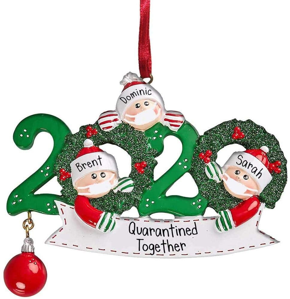 DIY Personalized Christmas Ornaments 2020 Xmas Tree Decor Pendants Family Gifts 