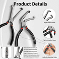 thumbnail image 2 of 3Pcs Electrical Disconnect Pliers 37960, 37980 Electrical Connector Pliers for Cars with 8 Pcs Terminal Removal Tools, 2 of 7
