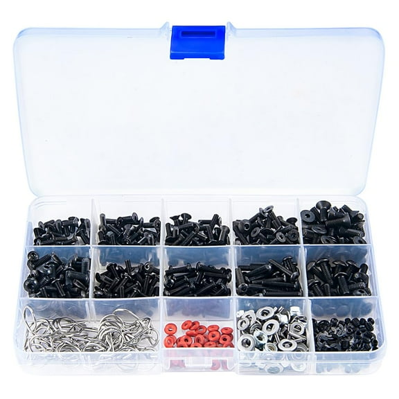 Universal RC Screw Kit Assortment Set  Axial SCX10 TRX4 Hardware Fasteners - for All Series RC Cars Trucks Crawler