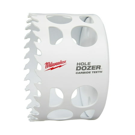 Pack of 1, Milwaukee 49-56-0737 3-3/8 In. Hole Dozer Carbide Teeth Hole Saw