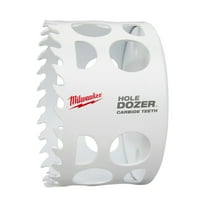Pack of 1, Milwaukee 49-56-0737 3-3/8 In. Hole Dozer Carbide Teeth Hole Saw