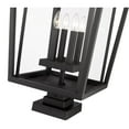 thumbnail image 4 of Z Lite 571PHXXLS-SQPM-BK 32 in. Outdoor Pier Mounted Fixture, Black, 4 of 5