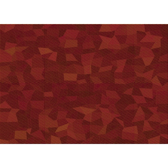 Ahgly Company Indoor Rectangle Patterned Cranberry Red Area Rugs, 7' x 9'