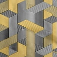 thumbnail image 1 of oneOone Polyester Spandex Yellow Fabric Geometrical Fabric For Sewing Printed Craft Fabric By The Yard 56 Inch Wide, 1 of 4