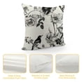 thumbnail image 4 of Throw Pillow Covers Vintage Floral with of Flowers on Roses Delphinium Cushion Pillow, 4 of 5