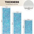 thumbnail image 4 of Blue White Tie Dye Textured Pattern Kitchen Rugs Sets Of 3,Kitchen Runner Rugs Non Skid Washable,Decorative Kitchen Floor Mats for Kitchen,Sink,Laundry,17"x30"+ 17"x47" + 17"x59", 4 of 6