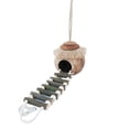 thumbnail image 1 of Coconut Shell Birds House Bird and Small Animal Toy for Parrot Canary Hamster Ladder, 1 of 9