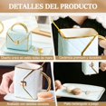 thumbnail image 3 of Taza de Café, Taza de Cerámica con Posavasos y Cuchara, Taza Creativa de Bolso, Hermosa y Durable, Regalo para Mamá, Maestras y Amigas, Ideal en Navidad, San Valentín y Cumpleaños (Negro), 3 of 4