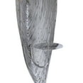 thumbnail image 5 of CosmoLiving by Cosmopolitan Silver Stainless Steel Metal Leaf Wall Sconce, 5 of 8
