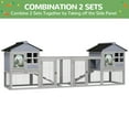 thumbnail image 6 of Coziwow Wooden Rabbit Hutch Small Animal Cage Guinea Pig Coop W/ Openable Roof, Gray, 6 of 14