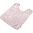 thumbnail image 5 of Dreamtimes Rose Gold Musical Note Bath Mat for Bathroom Shower U Shape Toilet Rugs Contour Carpet Set, Fluffy Absorbent & Machine Washable, 2 Piece, 5 of 6