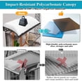 thumbnail image 2 of Awning for Door Entrance, Window Awnings Exterior with Aluminum Bracket, UV, Rain & Snow Protection, Durable Polycarbonate Canopy for Entrance, Balcony, Garage, Gray, 2 of 4