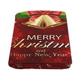 thumbnail image 2 of CADecor Red Sparkle Background With Snowflakes Blanket Throw Super Soft Warm Bed or Couch Blanket 58x80 inches, 2 of 2