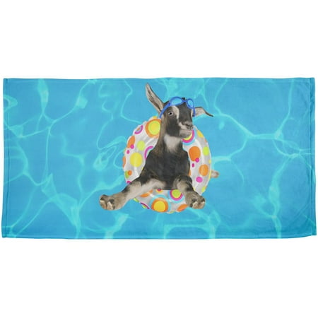 Whatever Floats Your Goat Boat Funny All Over Beach Towel Multi Standard One