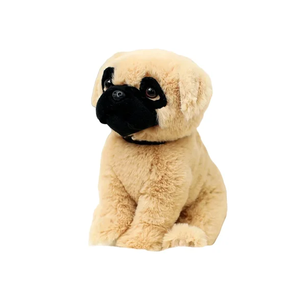 Hug cute sand dog plush stuffed animal - Realistic Puppy dog plush stuffed animal -9 inches
