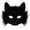 Black, variant on Halloween Fursuit Kitty Fox Mask,Realistic Fox Cat Mask,Furry Foxy Masks Therian Costume for Animal Role-Play Party