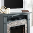 thumbnail image 2 of SEI Furniture Seneca Engineered Wood Smart Media Fireplace in Cool Slate Gray, 2 of 5