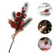 thumbnail image 5 of ColoMX Cono de pino artificial decorativo y tallos de bayas Selección de cono de pino navideño para adornos de árbol de Navidad Guirnalda de Navidad DIY Decoración de corona, 5 of 7