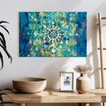 thumbnail image 3 of Elephant Stock Mandala In Blue Bright Wall Art - Horizontal Canvas Wall Art - Hallway Wall Decor - Decor Elements Canvas - Blue And Beige Decor By Danhui Nai - 24" x 16", 3 of 8