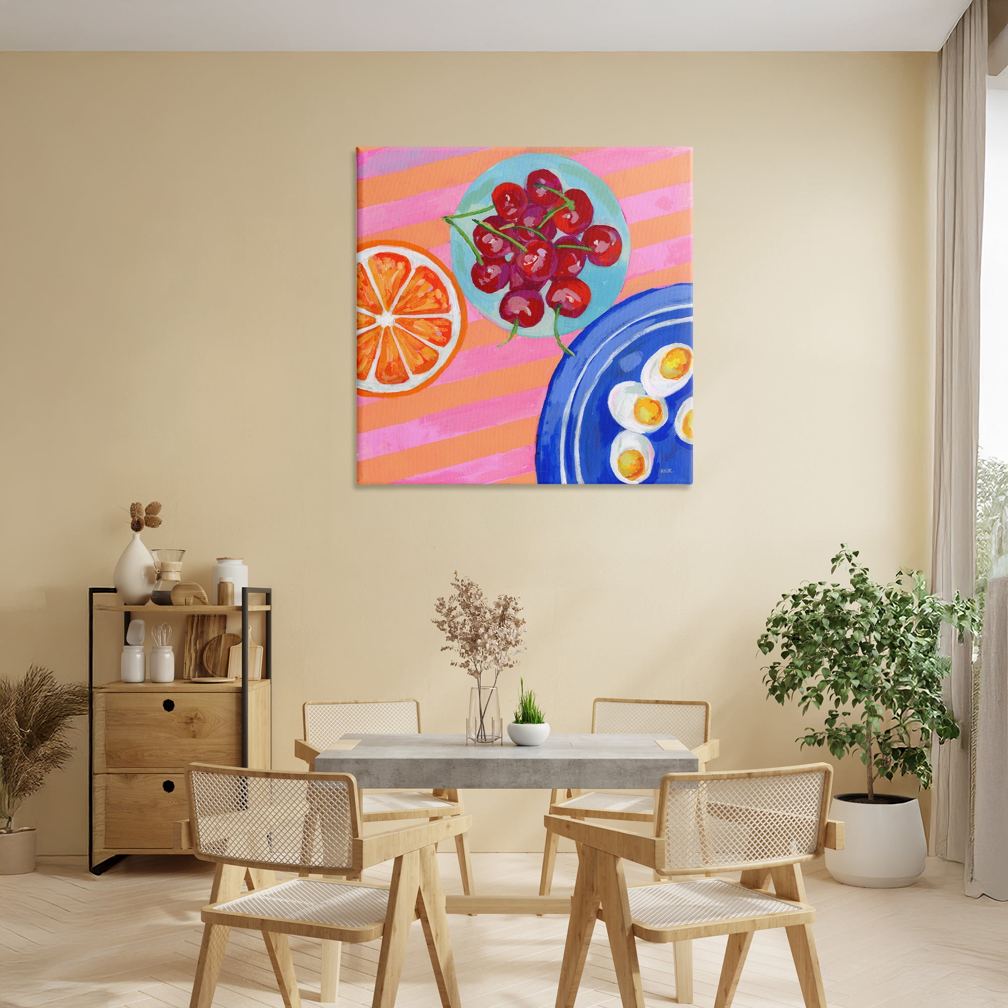 Stupell Industries Summer Snacks Picnic Blanket Canvas Wall Art, design by Rachael Reese