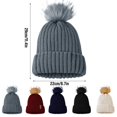 thumbnail image 3 of Holzkary Winter Hats for Men Women Fleece Lined Beanie Warm Cuffed Soft Knit Outdoor Skull Cap Womens Winter Knitted Hat with Faux Pom Warm Knit Cap for Women Dark Grey One Size, 3 of 7