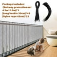 thumbnail image 3 of Red de seguridad Banister Guard Hosuly para balcón, 4,5 x 0,9 m, color negro, 3 of 6