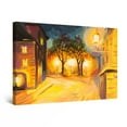 thumbnail image 1 of Startonight Canvas Wall Art Yellow Light in the City Painting, Framed 32" x 48", 1 of 6