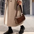thumbnail image 6 of Moontgen Women Crossbody Sling Bag Studded Decor Casual Tote Dating Purse (Coffee ), 6 of 9