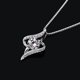 thumbnail image 3 of CHAO Collar Blanco en Plata 925, Circonita, Diamante, Regalo para el Día de la Madre San Valentín, 3 of 5