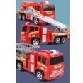 thumbnail image 3 of Camión de bomberos de juguete Roku Inertia para niños de 3 a 6 años con 3 camiones, 3 of 5