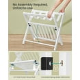 thumbnail image 3 of Juego de 2 portaequipajes SONGMICS de madera maciza, color blanco nube, 3 of 6