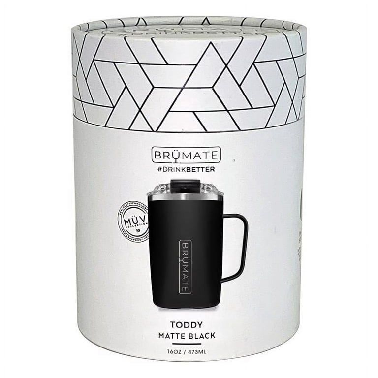 Brumate 6027290 16 oz Toddy Matte Black BPA Free Insulated Mug 