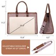 thumbnail image 6 of Montana West Laptop Tote Bag for Women 15.6 Inch Computer Bags Business Office Work Briefcase With Adjustable Shoulder Strap, Pink, 6 of 7