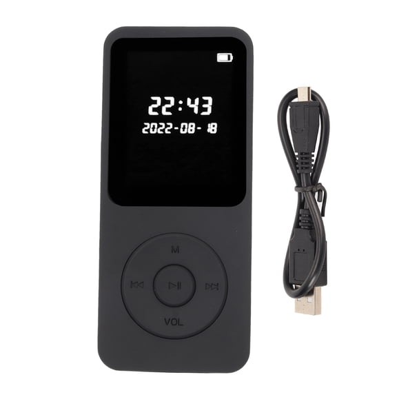 1.77 Inch Bluetooth 5.0 MP3 MP4 Player - 128GB Expandable HiFi Music Player with FM Radio Recording E-Book Video Playback, Portable Noise Canceling Audio Player for Sports