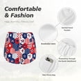 thumbnail image 4 of Balery American Stars2 Pantalones cortos deportivos para mujer con forro y dos bolsillos, elásticos, para entrenamiento, gimnasio, yoga-Medium, 4 of 7