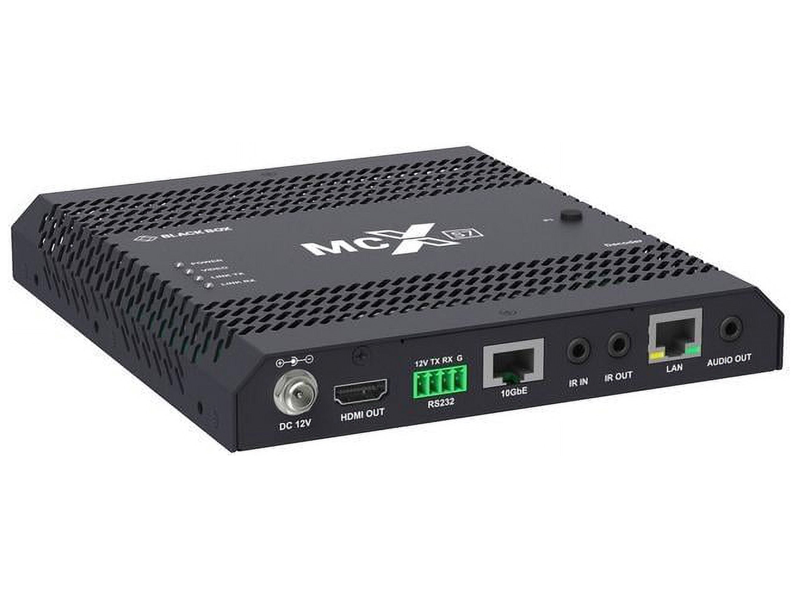 Black Box MCX-S7-DEC MCX S7 4K60 Network AV Decoder - HDCP 2.2, HDMI 2.0, 10-GbE Copper