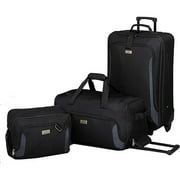 Protege Protégé 3-Piece Luggage Set, Black