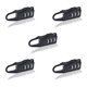 thumbnail image 1 of SDTC Tech 5 PCS Combinación Candado de Equipaje Contraseña Candado de Seguridad Aleación de Zinc Negro Pequeño Candado de Combinación Seguro para Equipaje Maletines Maletas Mochilas Bolsas de Computad, 1 of 1