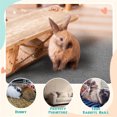 thumbnail image 4 of Duslogis Rabbit Scratch Mat 6.56 ft Self Adhesive Bunny Scratching Pad Cuttable Rabbit Cage Liner for Claws and Teeth Care Cat Guinea Pig Small Animal Chewing Sleeping Nesting Rug (Gray), 4 of 7