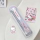 thumbnail image 1 of Sanrio Cartoon Kulomi Merodi Spoon Chopsticks suit Stainless Steel High Color Value Tableware Household Spoon Chopsticks, 1 of 5