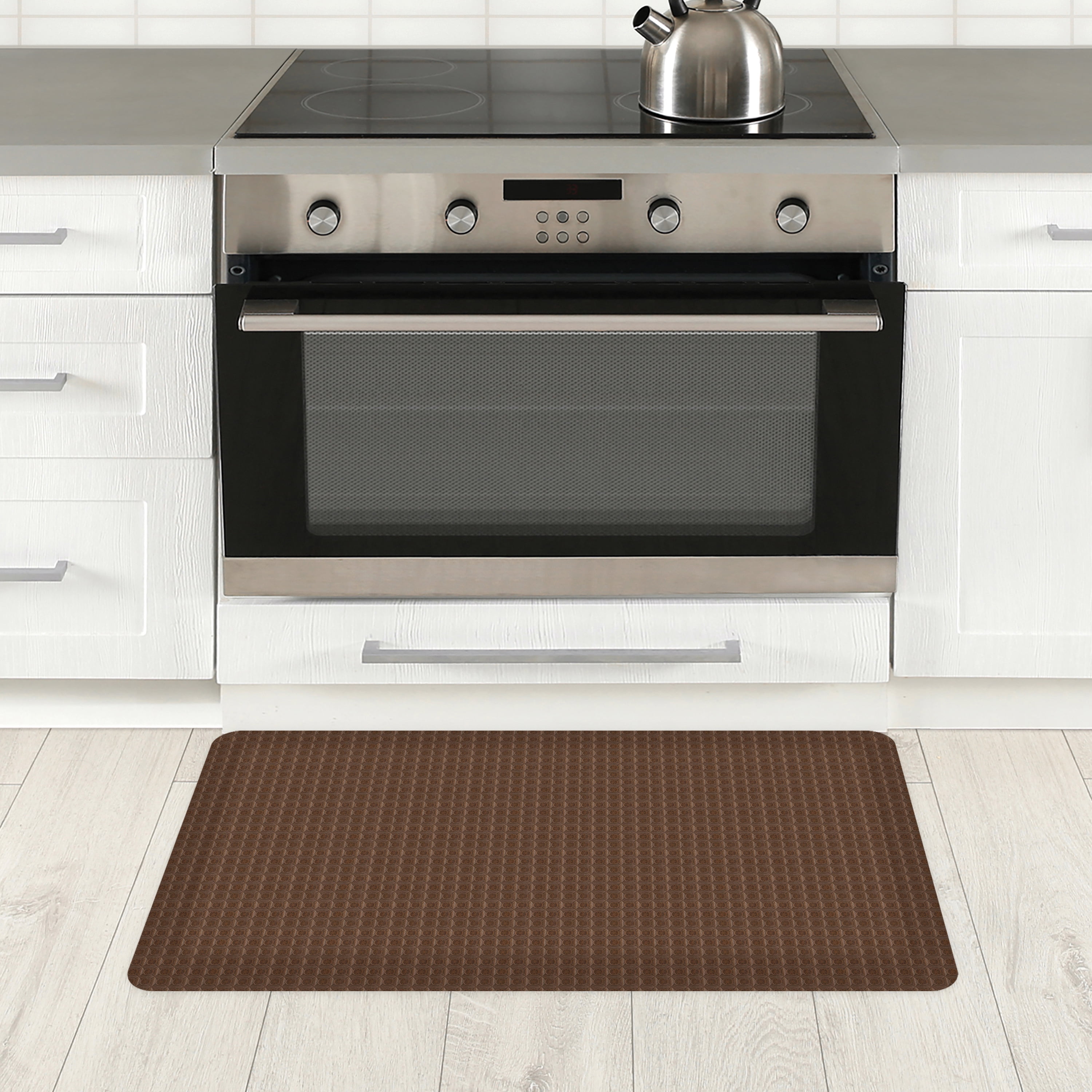 Better Homes & Gardens Gel Comfort Kayla Collection Brown Basket 20" x 32" Anti-Fatigue Kitchen Mat