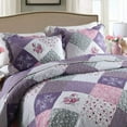 EWAYBY King Quilt Bedding Set 3Piece Bedspread Coverlet Set Reversible