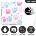 thumbnail image 6 of Dishwasher Magnetic Refrigerator Magnet Cover Sticker Home Decorative 23"x26" Plush Dog Paw Print Pattern, 6 of 6
