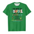 thumbnail image 3 of WEAIXIMIUNG Chemises pour Fillettes 4T Automne Enfants Rentrée Scolaire Imprimé Graphique Col Rond Manches Courtes T-Shirt Décontracté d'Été, 3 of 4