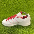 thumbnail image 2 of Adi-das Stan Smith Mens Size 7 White Red Athletic Casual Walking Shoes Sneakers, 2 of 6