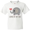 thumbnail image 3 of Inktastic Loved By My Gigi Grandma Youth T-Shirt, 3 of 5