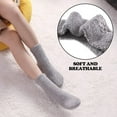 thumbnail image 5 of 6Pairs Non Slip Socks for Women Winter Warm Cozy Fuzzy Slipper Socks Soft Fluffy Hospital Socks with Grips, 5 of 6
