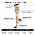 thumbnail image 3 of Lsque Sunflower Gnomes 2 Pattern Sport Compression Socks for Men & Women 15-20 mmHg Knee High Nurse Pregnant Running Medical and Travel Athletic, 3 of 6