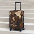 thumbnail image 2 of Lsque Western Skull Cowboy Printed Luggage Cover, Travel Luggage Protector,Scratch and Dirt Resistant, Fits 18-32 Inch Luggage - Medium, 2 of 9