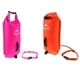 thumbnail image 1 of Bolsa de Natación de Alta Visibilidad Macarena Flotador Impermeable 2 Piezas Naranja Fluorescente Rosa Fluorescente, 1 of 8